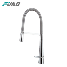 FUAO brass single lever UPC pull out kitchen sink up kitchen faucet