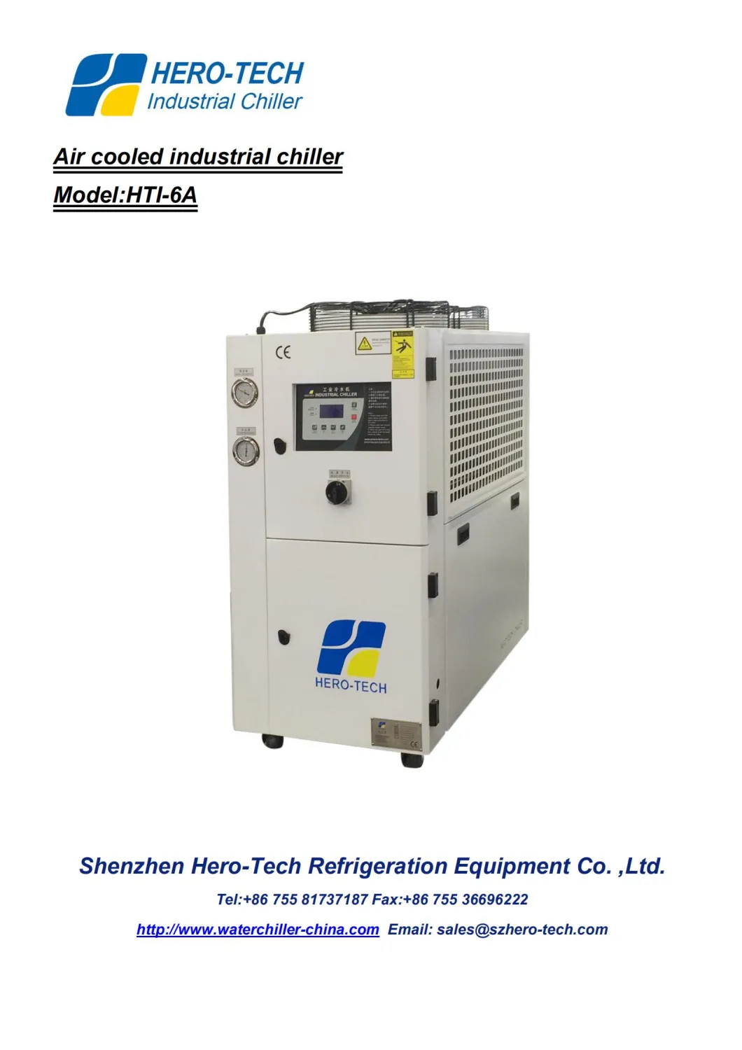 5tr/6HP Air Cooled Industrial Water Chiller with Ce and High Efficiency