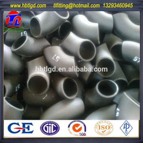 black painting sch 40 seamless carbon steel butt welded fittings