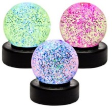 Custom Color Magic LED Night Light with Black Base - Flashing Decor