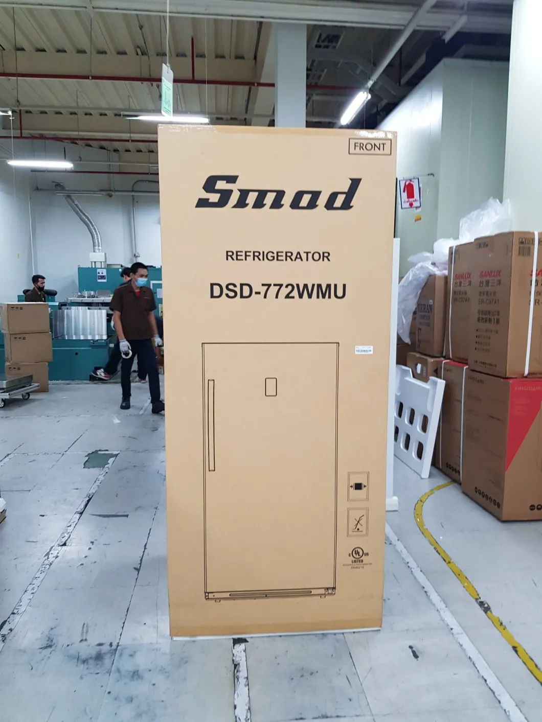 Smad Commercial Use 21 Cu. FT Frost Free Single Door Upright Vertical Freezer