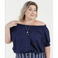 Frauen Plus Size Off Shoulder Mode Bluse