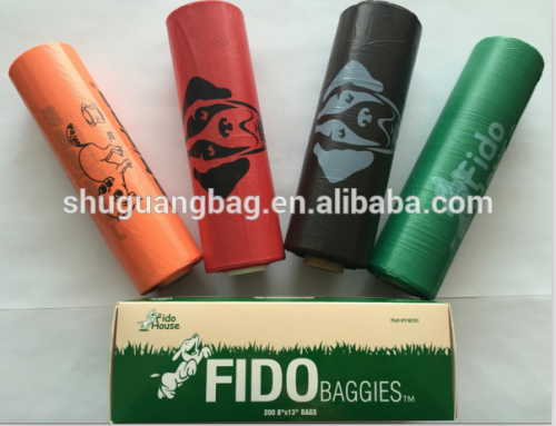 Wholesale pet waste bag biodegradable dog waste bag