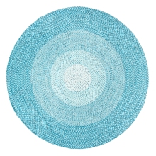Round polypropylene indoor outdoor carpet area rug mat