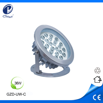 Stainless steel housing 36W RGB led underwater lamp