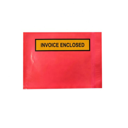 4.5''x5.5'' packing list enclosed with red film