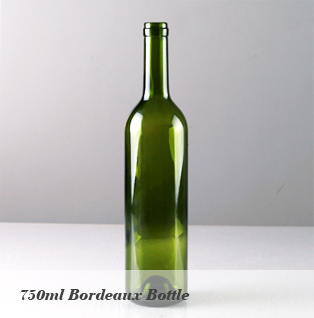 750 ml of Dark Green Glass Bottle