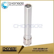 ER16 كوليت ظرف C3 / 4 &quot;-ER16M-3.42&quot; حامل ساق مستقيم