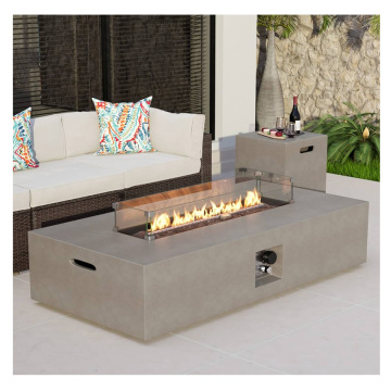 Large Electric Fire Pit with Glass