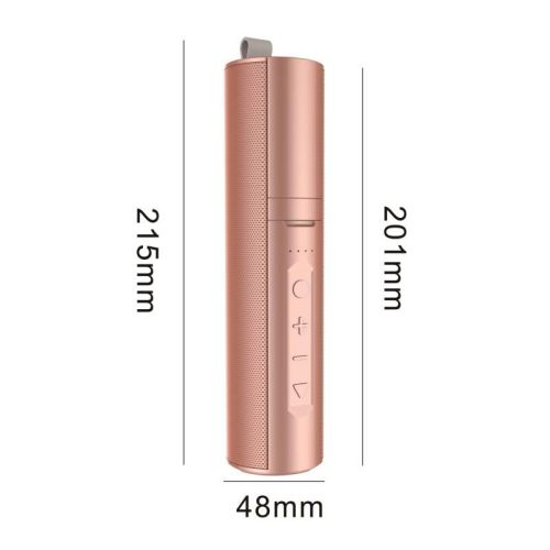 Selfie stick flashlight power bank