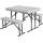 Outdoor foldable beer table and benches sets