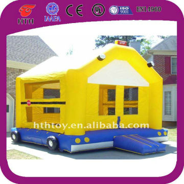2014 Yellow Motor bubble bouncer baby trampoline