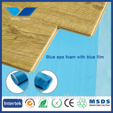 Blue EPE foam rubber laminate flooring foam underlay