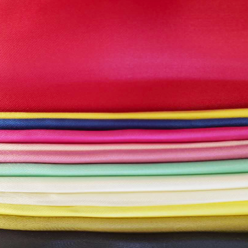 Satin fabric black pink for bedding sheet