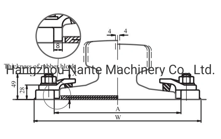 Railway Fastener Crane Rail Clamp