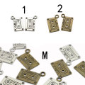 Χονδρικό Kawaii Mini Loose Sound Recorder Tape Shape Two Gold 100pcs for Keychains Jewelry Making Bead Charm