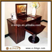 Modern design wooden dresser with stool for hotel room