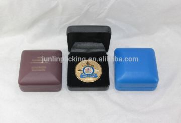 PU leather medal coin gift packing box