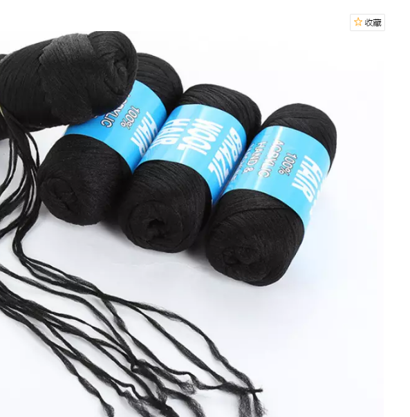 african hair knitting black acrylic twists 70g brazil brazilian wool yarn hair for braiding