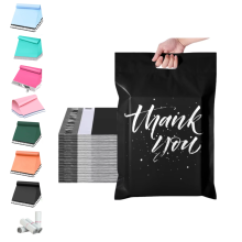 Eco-Friendly Recyclable Poly Mailer Envelopes with Custom Printed Logo and Handle