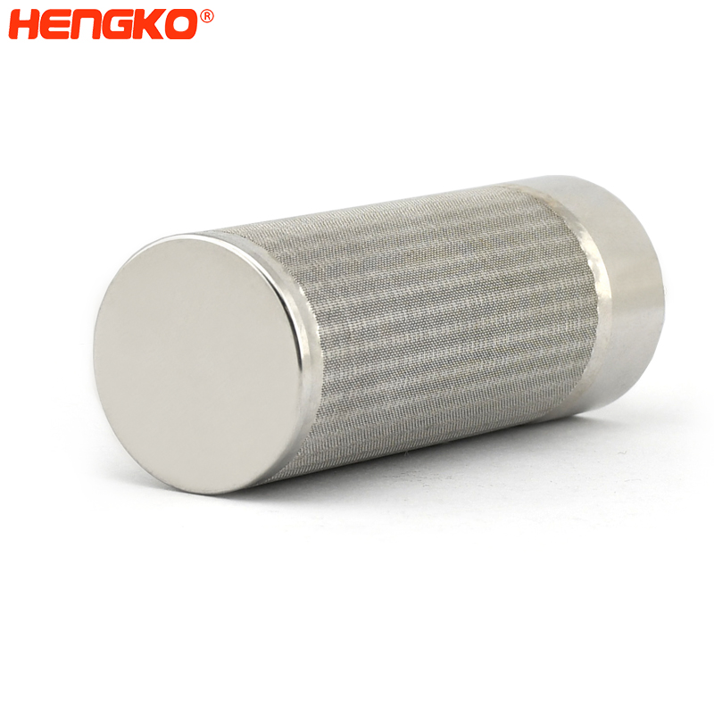 custom wholesale stainless steel sintered porous cartridge filter candle filter for multipurpose liquid and air filtering