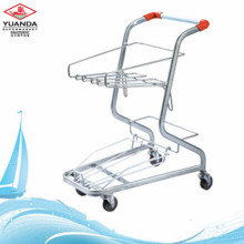 Hand carry trolley for basket