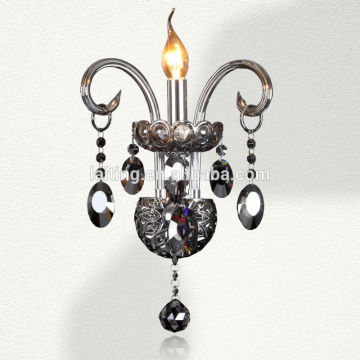 Smoky crystal decorative candle small wall lamps