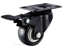 Polyurethane Casters 1.5 inch rollerblade soft office chair caster wheels
