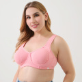 Soutien-gorge grande taille DEFG en coton non doublé pour femme