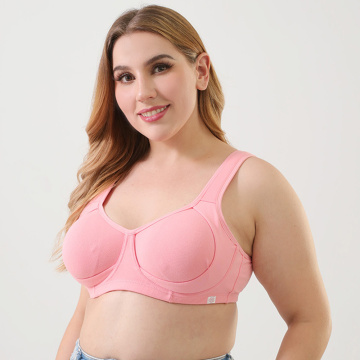 Vorrätige Damen DEFG unline Baumwolle Plus Size BH