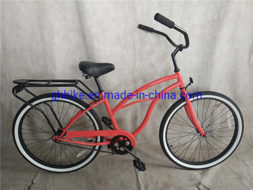 USA Popular Classic Single Speed Adult Mens 26 Inch Beach Cruiser Bike