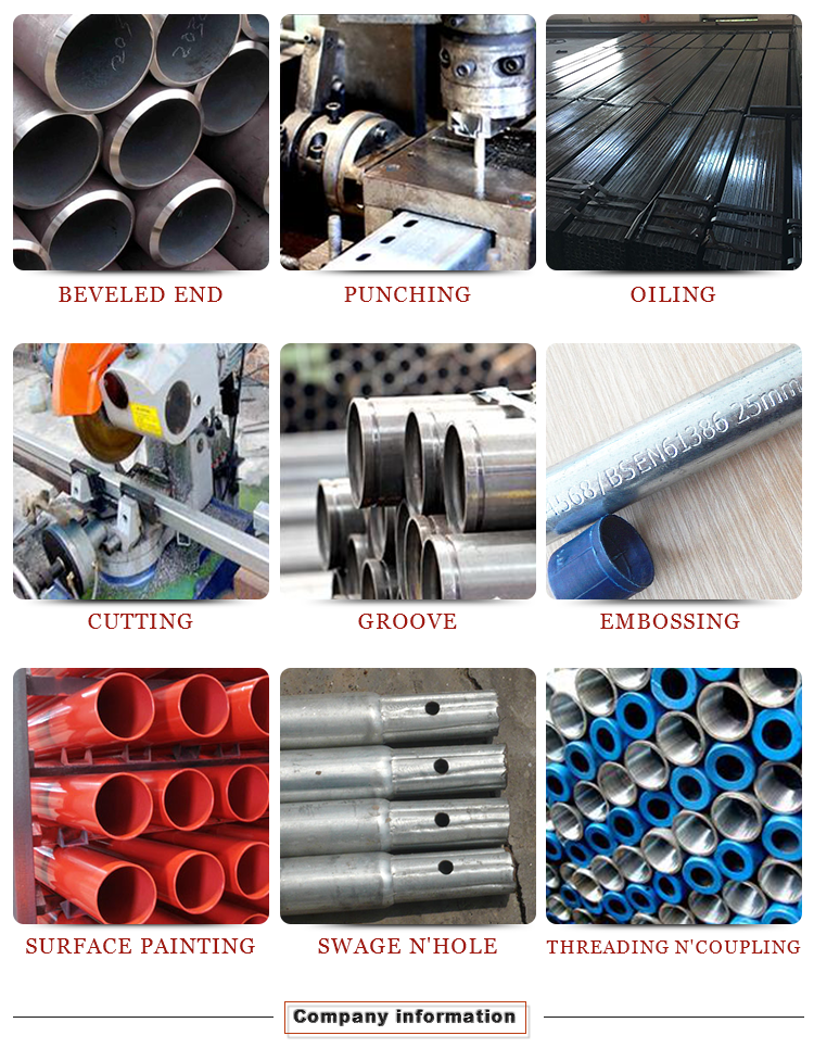 standard hollow section steel square tube suppliers