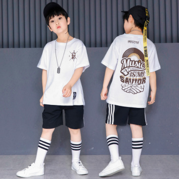 Fashion stage white party boy kid clothes