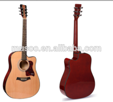 Musoo brand 41'' Jumbo folks acoustic handcrafted guitar(MG480)