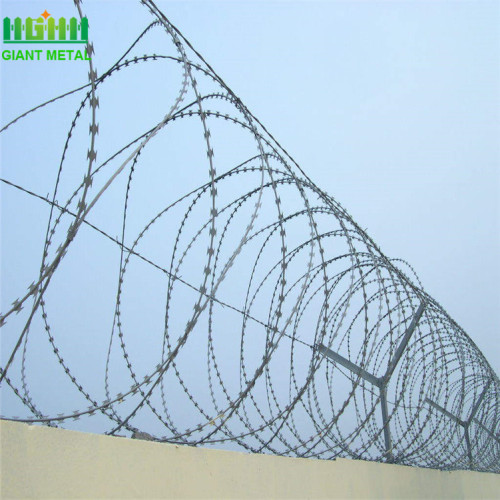 Murah Hot Dippped Galvanized Razor Barbed Wire