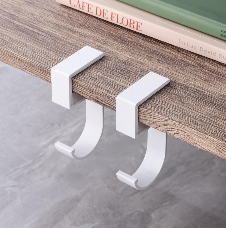 No Drill Bag Hook for Thin Tables