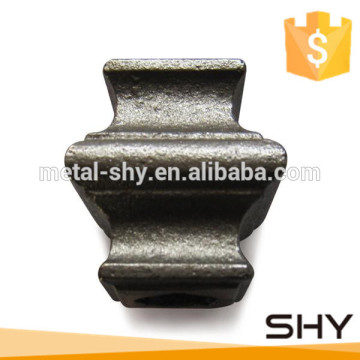 Gate and fence ornamental wrought iron studs