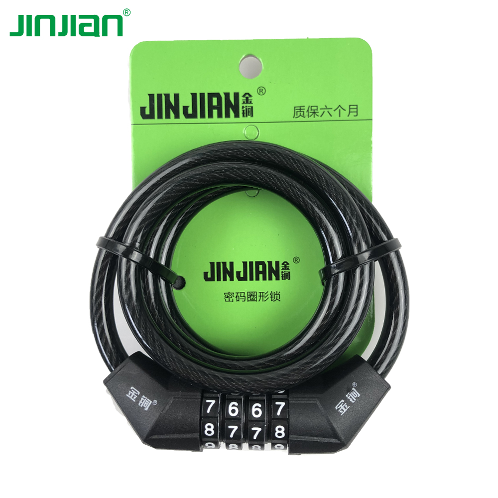 8x1200mm 4 digital cable lock children bicycle bike mini lock