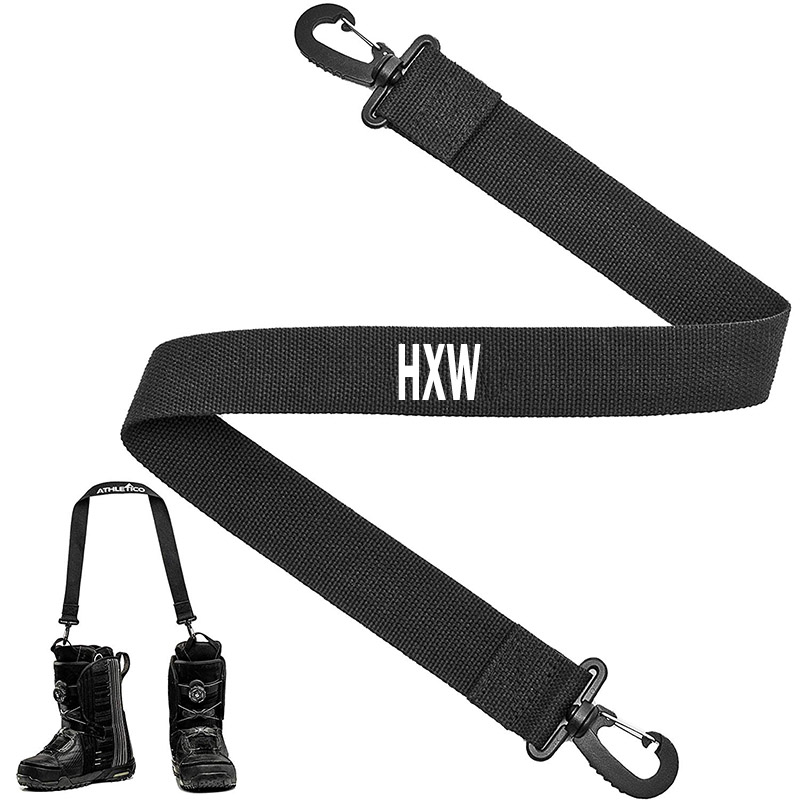 Alpine Ski Boot Carrier Strap na may Hook