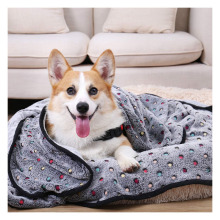Wholesale Custom Embroidered Pet Dog Blankets: Soft, Cozy DOT Throw Blankets in Fleece Flannel Polyester