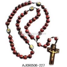 wood holy rosary