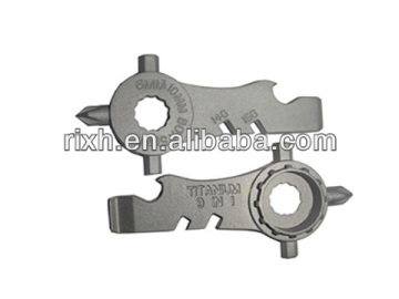 mini titanium multi tool,multifunctional Titanium Bicycle tool,titanium bike part, titanium casting product