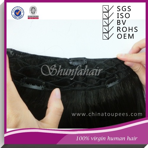 net hair extension ,HARMONY hair bang,remy human hair fishing net clip in hair extensions