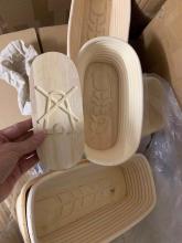 Bread proofing basket with Patterned replaceable bottom