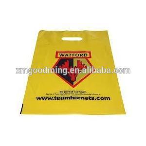 Plastic Die cut Style Garment Bag HDPE die cut handle bag with printing