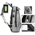 Su geçirmez USB dizüstü bilgisayar sırt çantası çantası sırt çantası