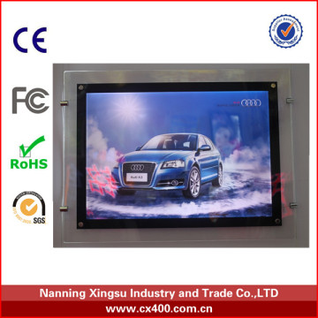 modern hanging led advertising crystal light box