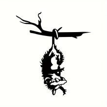 Cute Opossum Silhouette Wall Art - Iron Metal Decoration