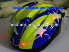 Flash led safety helmet with warm light