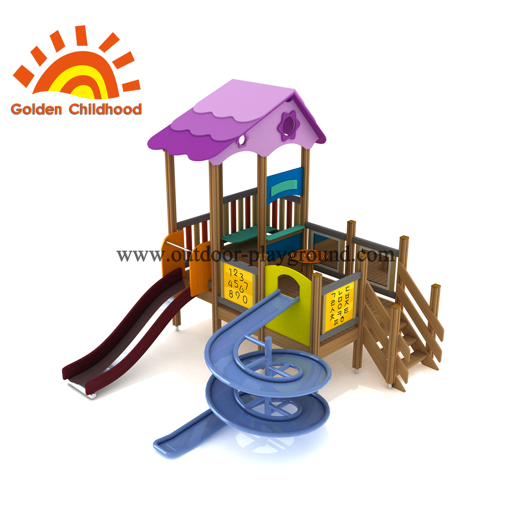 Outdoor Playground Equipment Purple Slide For Sale